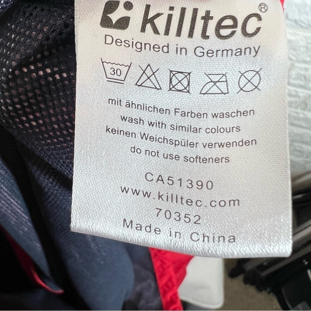 Killtec Red Waterproof Breathable Windproof Coat … - image 5